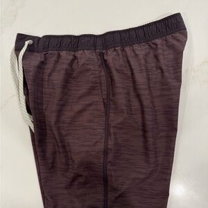 Vuori Men's Athletic Shorts in Dark Brown